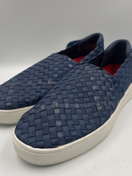 NEW FitFlop Rally-X Men’s size 10 Duo-Weave slip on shoes Navy Sneakers NWOB main image 7